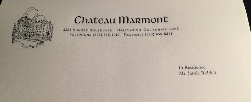 Headed Paper at Chateau Marmont