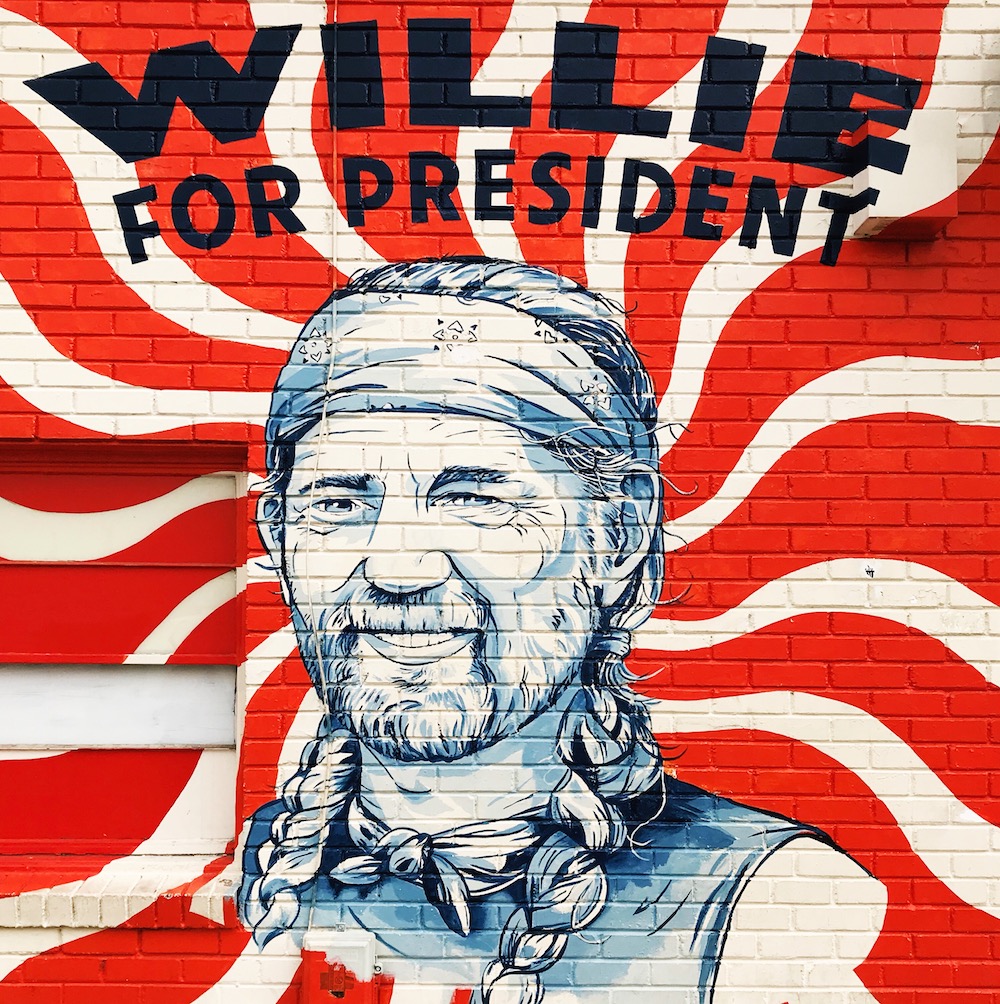 Street Art Austin - Wille Nelson