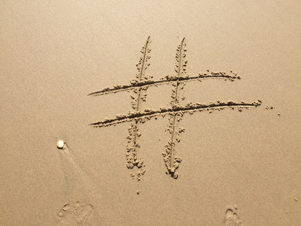 Beach Travel Hashtag