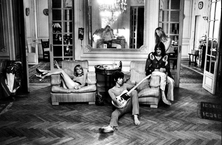 The Rolling Stones pictured at Villa Nellcôte in the South of France
