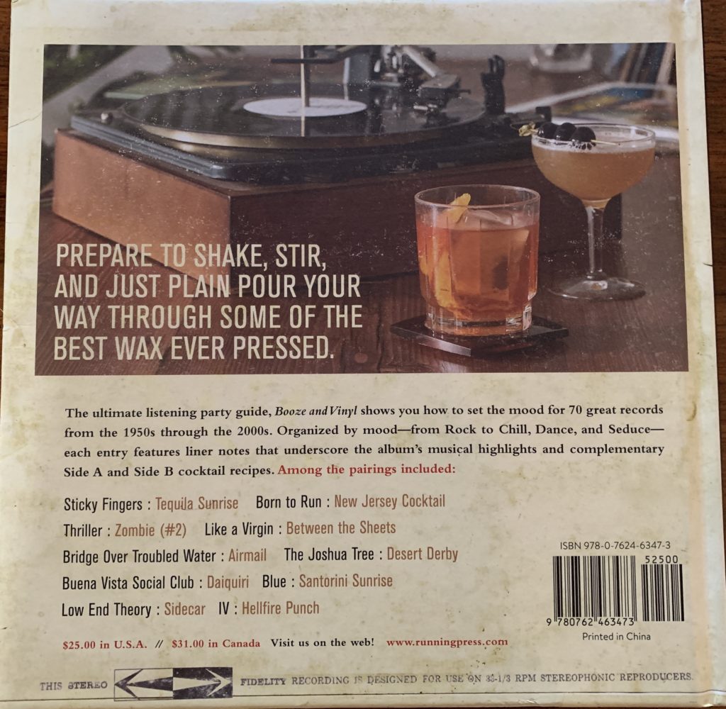 booze and vinyl back cover